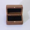 Classic Wooden Jewelry Box Custom Logo Engraving Men Cufflink Single Tie Clip Wedding Engagement Ring Packaging Case