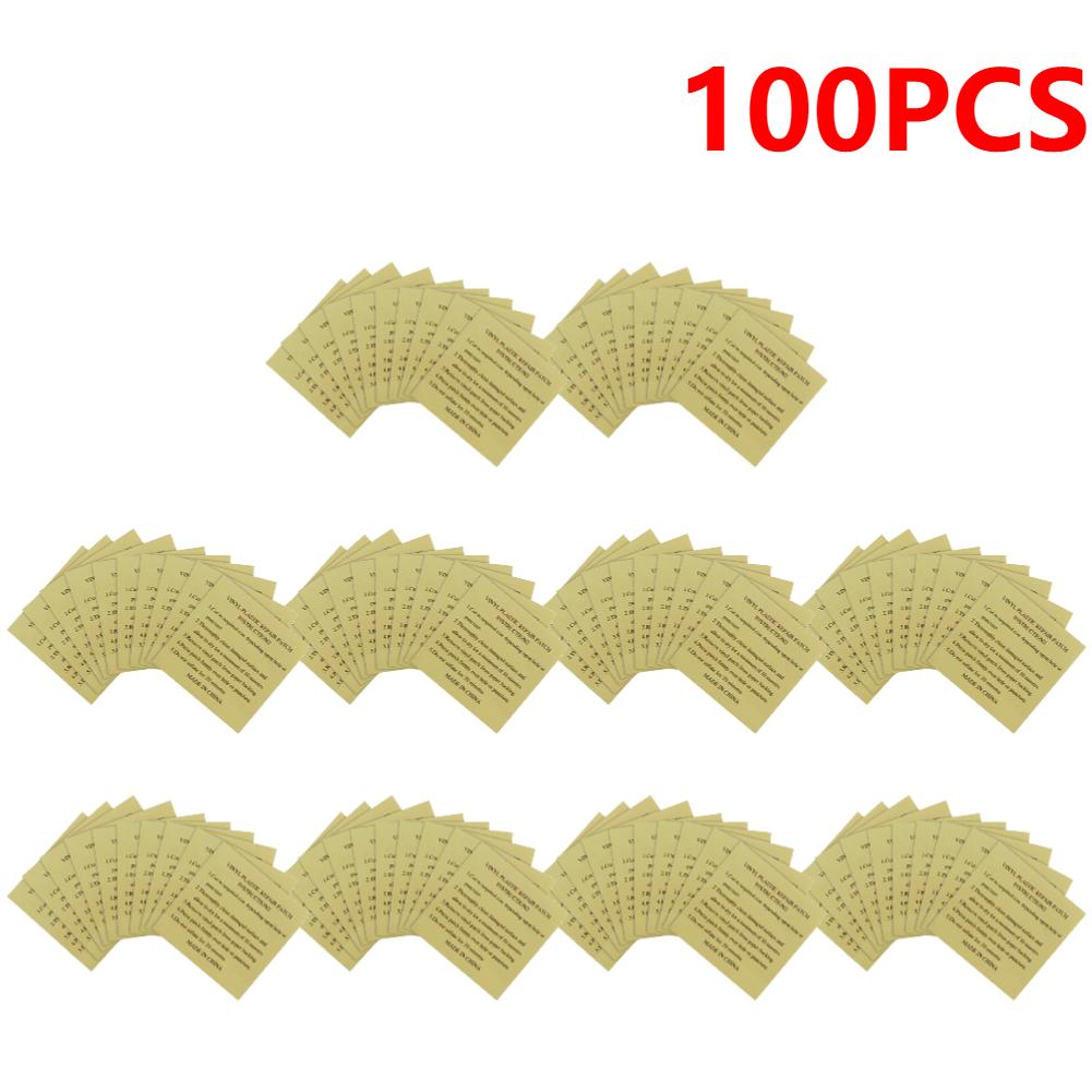 10-100X Swimming Pool PVC Repair Patch Waterproof Swimming Ring Repair Kit Inflatable Boat Repair Patch Swimming Pool Accessory