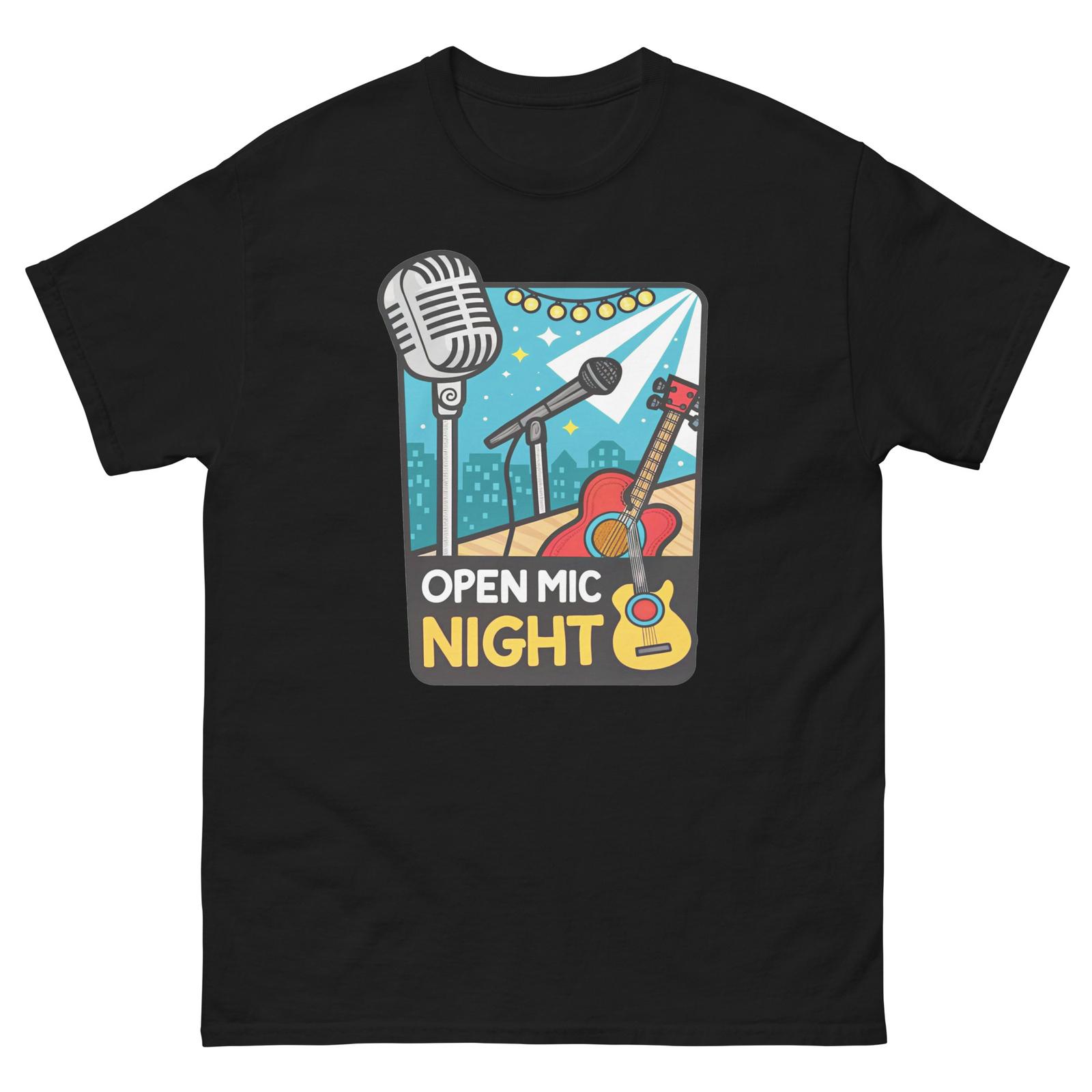 Open Mic Night Event Attraction Social Gathering T-Shirt XL