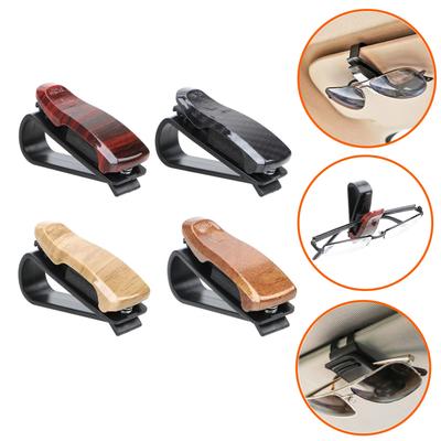 Auto Car Grain Sun Visor Occhiali da sole Holder Occhiali da sole Box Occhiali da sole Clip Card Ticket Holder Chiusura Custodia per occhiali