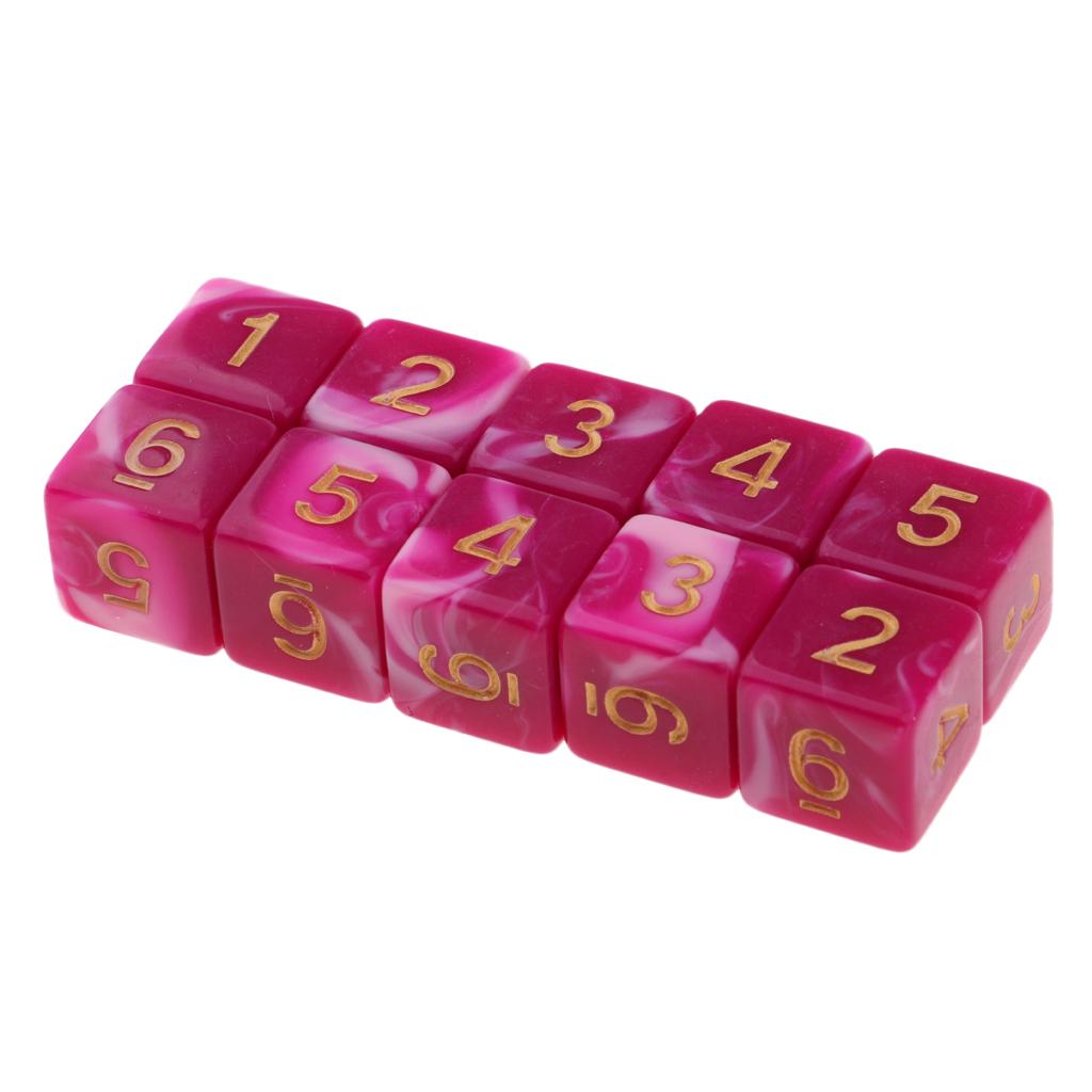 10 Pieces RPG DND Game Set with D6