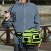 Fishing Waist Bag Expandable Waterproofing Multi Functional Sling Tackle Bag for Men Cycling Fishing