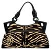 Marcello Zebra Handbag Black Women Used