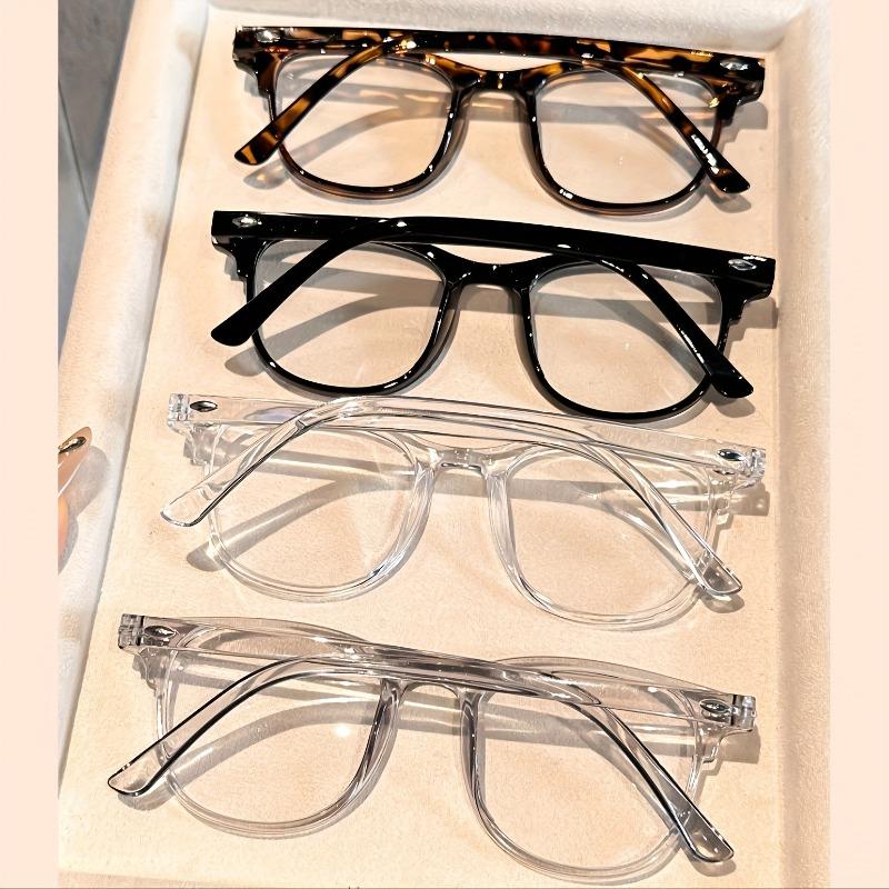 3 Pairs of Simple Retro Fashionable Flat Bottomed Glasses for Both Men and Women Perfect Gifts and Daily Accessories