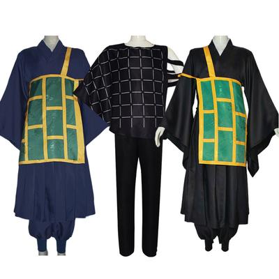 Geto Suguru Cosplay Costume Mahito Black Blue Kimono School Uniform Anime Clothe Halloween Carnival Costumes for Women Man