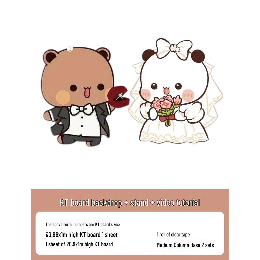 Декорация для свадьбы и помолвки, тематика: Романтика, КТ-картон