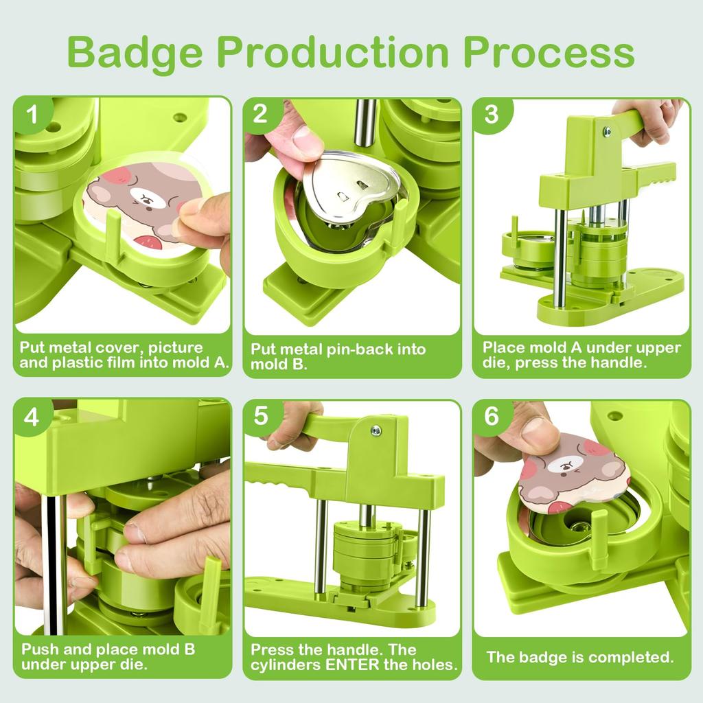 58mm Mold for Can Badge Can Badge Maker Idol School Entrance Gift Heart-Shaped Machines, Heart-Shaped Base, Pink, Merchandise, Crafts, Handmade,