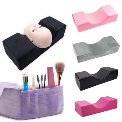 Wimpernkissen, Nackenstütze, weiches Kissen zum Pfropfen von Wimpern, Memory-Schaum, Wimpernverlängerungskissen mit Tasche, Make-up-Salon