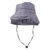 Korean Style Drawstring Bucket Hats Summer Fisherman Hat Fashion Plaid Sun Hats  Travel