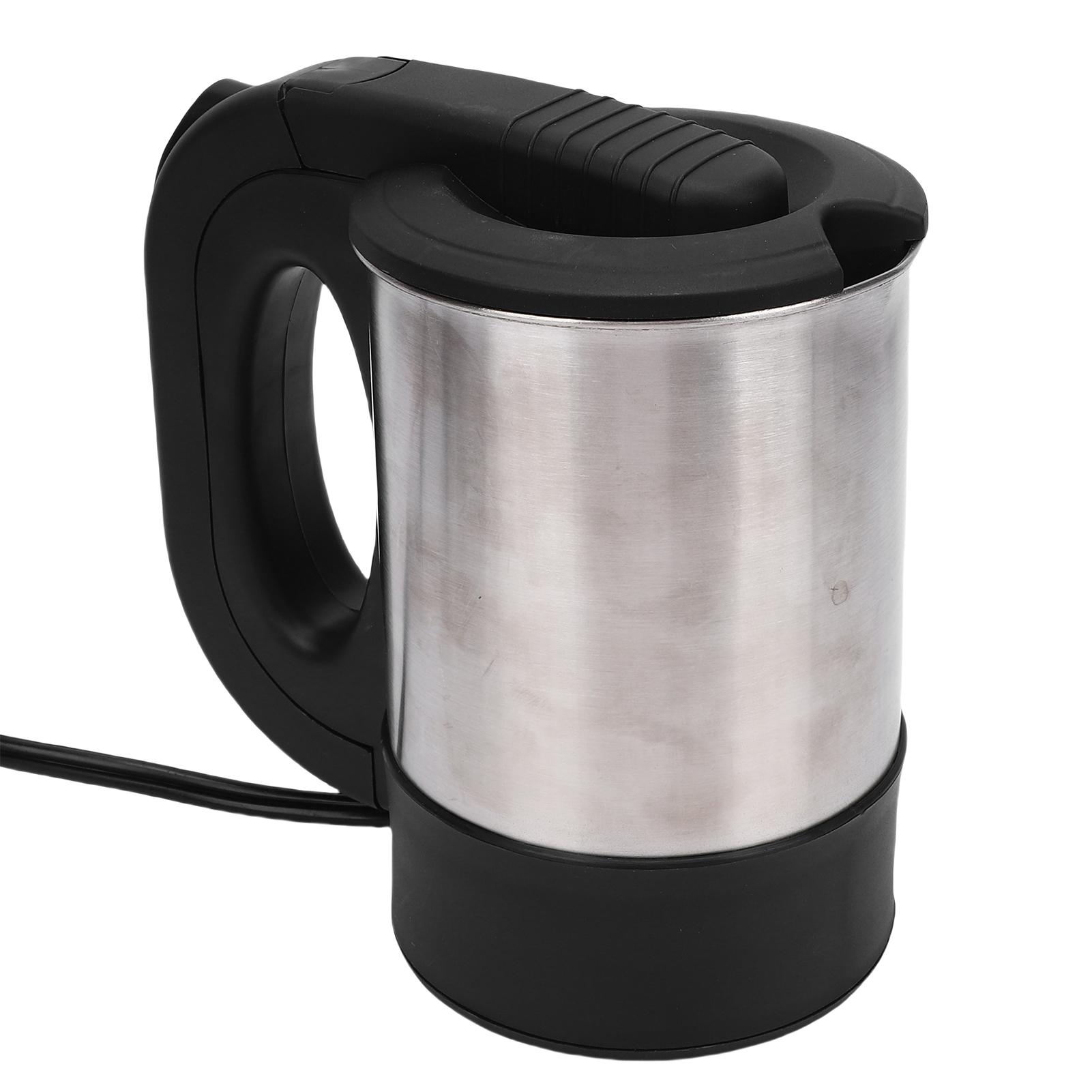 12V Car Kettle, Portable Electric Travel Coffee Pot with Overheat Dry Boil   for  s, Camping Vehicles, Specially for 12V Power Supply S