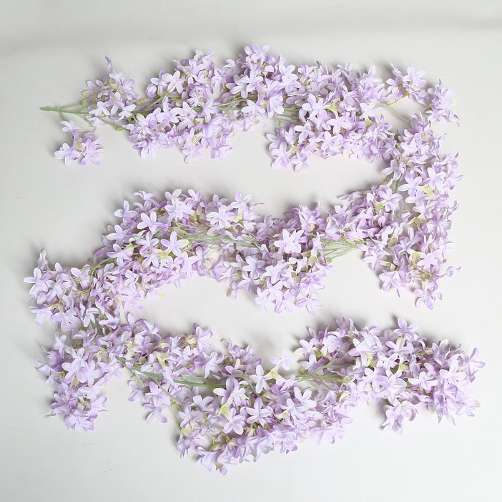 Multicolor Lilac Artificial Flower Photo Props DIY Faux Flower Ornament Flower Wreath Simulation Flower Vine Party Supplies