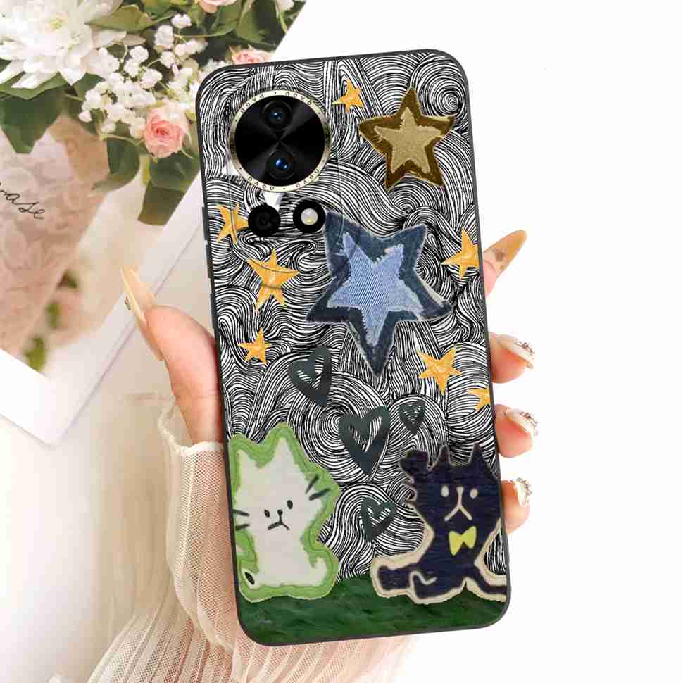 

New For Huawei nova 12 5G BLK-AL00 Case Luxury Flower Butterfly Silicone Back Cover For Huawei Nova12 5G Phone Cases Bumper nova 12 5G