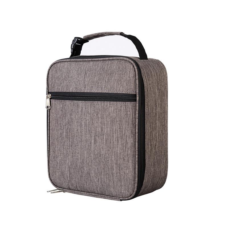 Solid Portable Insulated Thermal Cooler Lunch Bag Fashion Picnic Insulated Travel Food Tote Bags