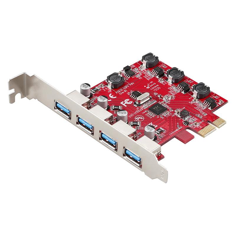 

TXB006 PCI-E to 4 X USB 3.0 Adapter Card Desktop Computer Internal PCI Express Expansion Card A