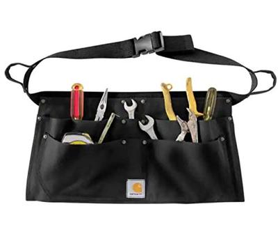 DUCK SCHÜRZE Werkzeugschürze A09 Duck Schürze Schürzentasche Werkzeughalter Schwarz Braun [Carhartt] X-Large Herren Damen (X-Large, Schwarz) [Artikel]