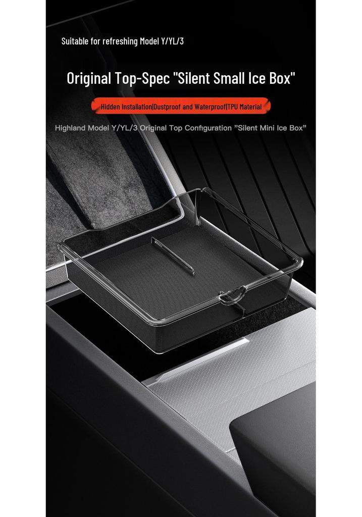 Compatible Storage Organizer for Tesla Center Console: Model Y/3/YL Armrest Accessories