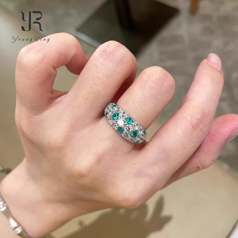 

Мятно-зеленое многорядное кольцо zir*****pen изысканный темперамент универсальное кольцо на указательный палец нишевая мода высококачественная бижутерия женщины