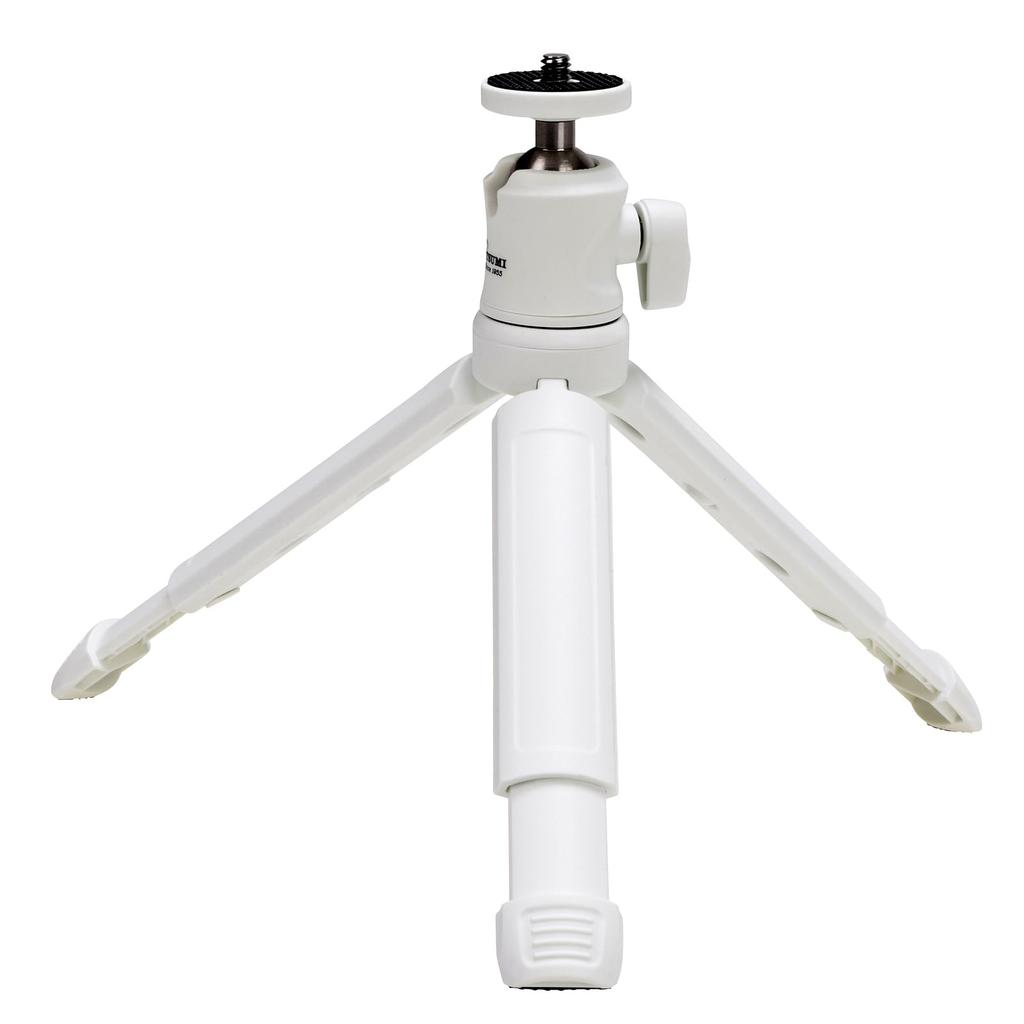Etsumi Tetra Grip Pod Tabletop 3 Maximum Length Lightweight Tripod, Sections, 160mm, 105g, White, VE-2335
