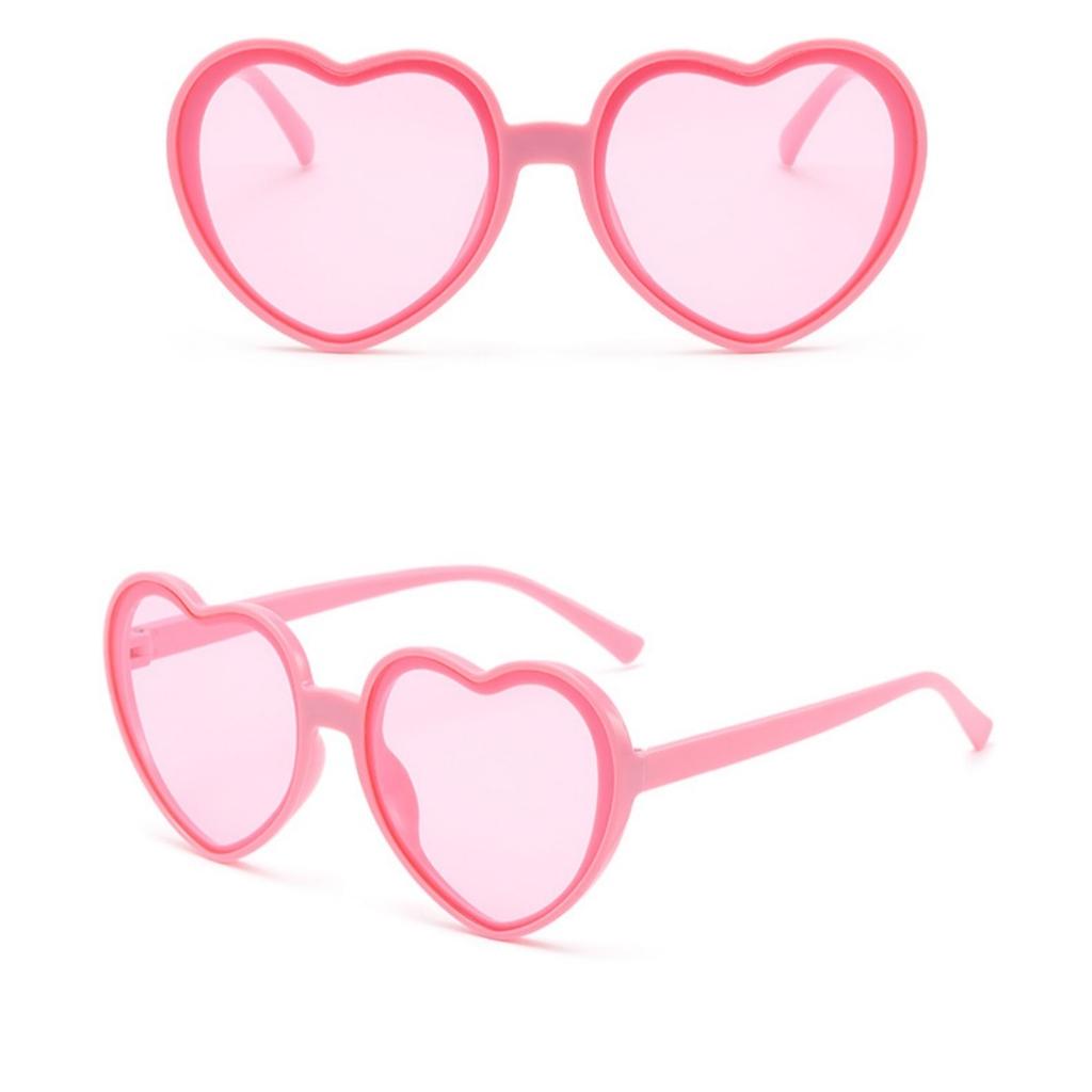 Trendy Fashion Heart Shaped Sunglasses Big Frame Sun Glasses UV400 Protection Unisex Eyewear for Wedding Bachelorette Party