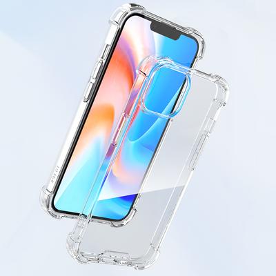 For iPhone 15 Clear Phone Case TPU + Acrylic 1.5mm Shockproof Back Cover