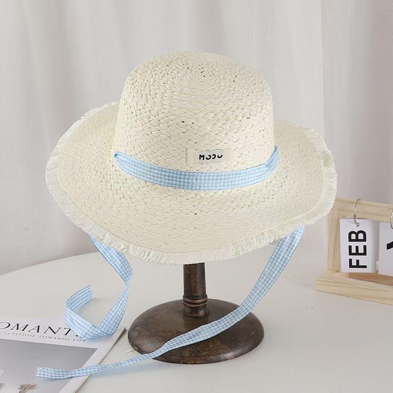 

French straw hat, new summer sun hat for beach women, beach hat слонова кістка