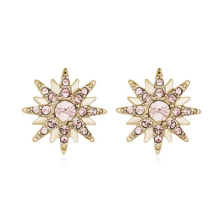 

Givenchy Miracle Series Snowflake Design Alloy Earrings Women earrings Gold 60556441-887 Basic Packaging-Box Not Included,F,Gold
