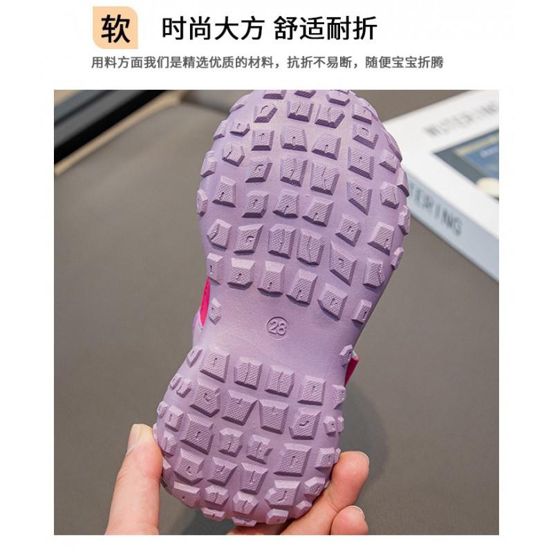 Kids Casual Sneakers Fall 2026 Lightweight Breathable Dad Shoes Girls Boys PU Upper Rubber Sole