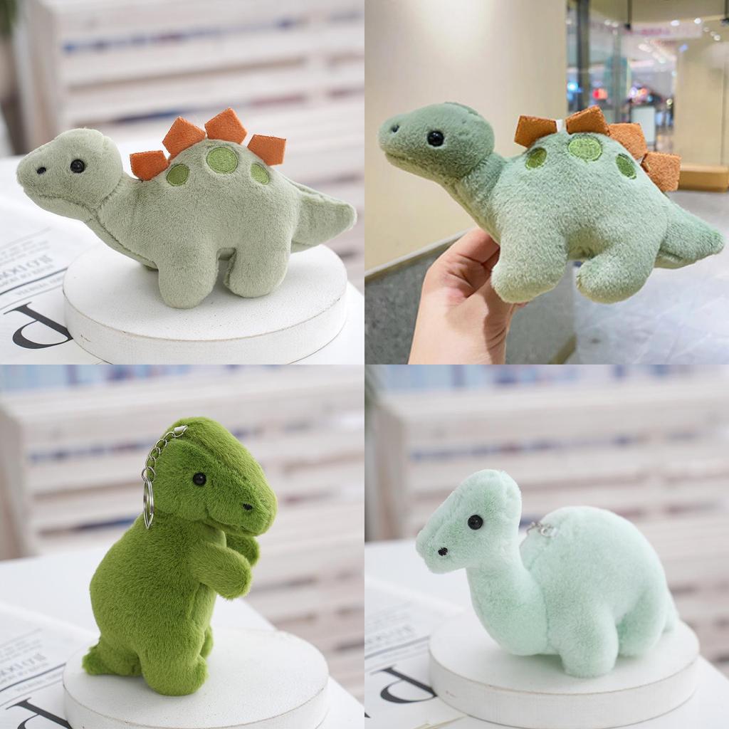 Adorable 2024 Dinosaur Plush Keychain Cute Pp Cotton Bag Car Chain Decoration