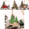 Wooden Country Christmas Tree Animal Car Hanging Ornament Home Decor Gift Accessory Carved Wood Slice