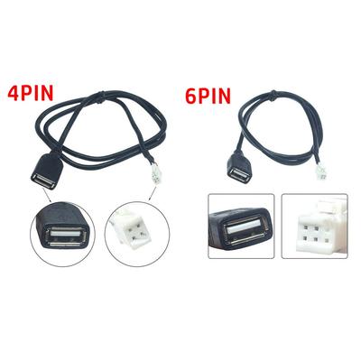 Car USB Cable Adapter 4Pin & 6Pin Accessories Connector