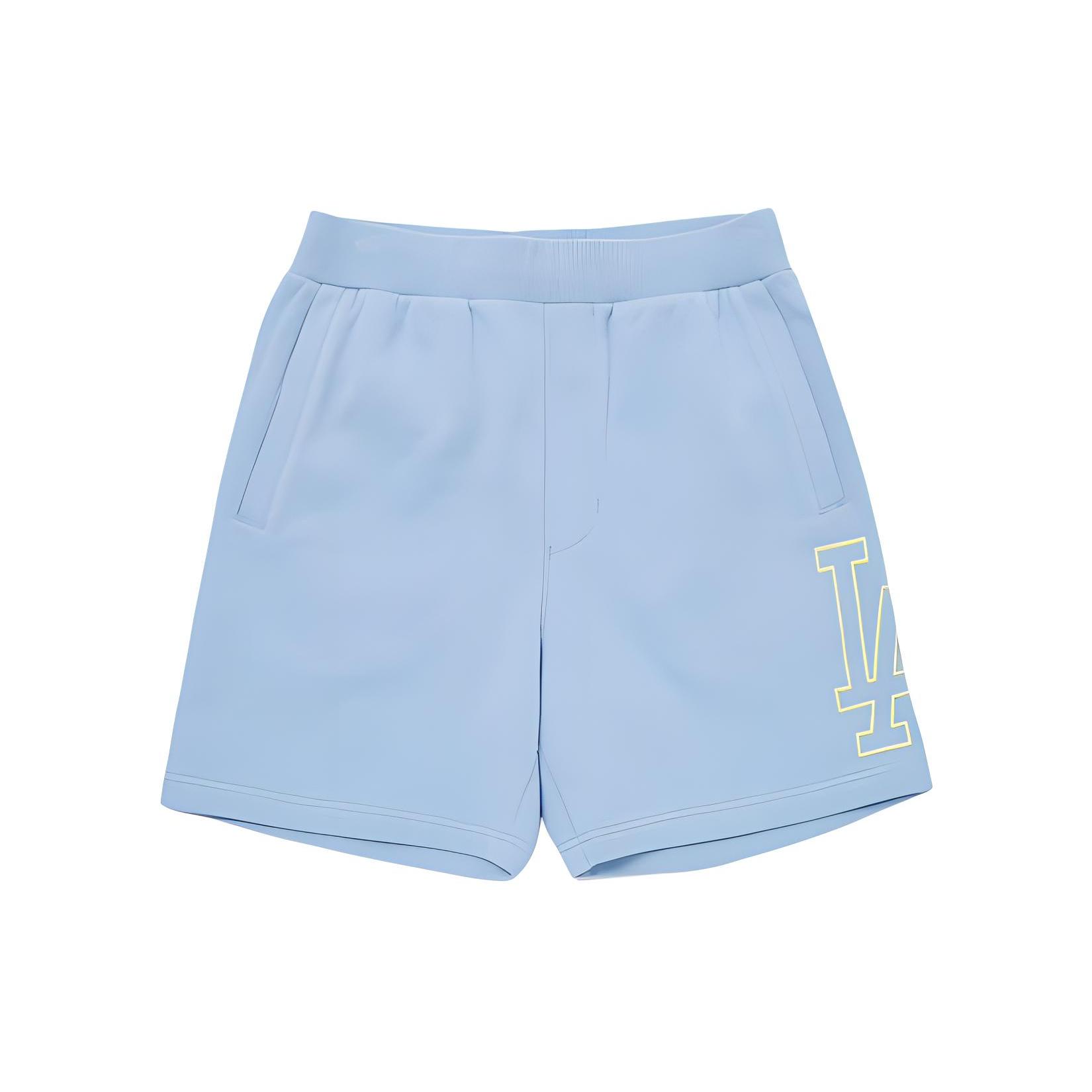 

New MLB Casual Shorts Unisex Light Blue 3ASPB0223-07BLL L
