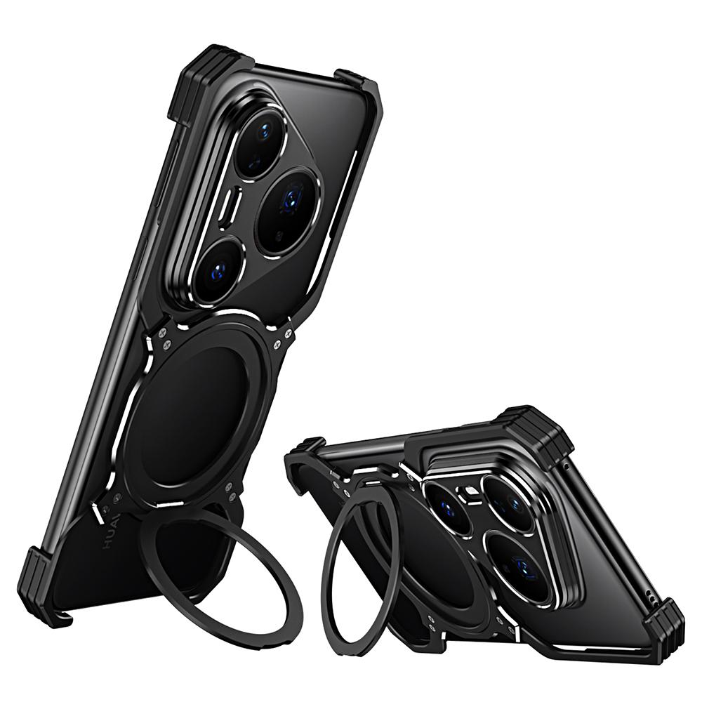 For Huawei Pura 80 Pro+ Case Kickstand Metal Bumper Magnetic Phone Cover