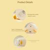 Night Light Lying Flat Duck Night Lamp Soft Warm LED Nightlight with Adjustable Brightness Portable Kids Bedside Toy Light Rechargeable Nursery Lamp