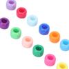100Pcs Beard Beads Simple Design Perfect Size Glossy Texture Durable Lightweight Hair Beads for DIY Project