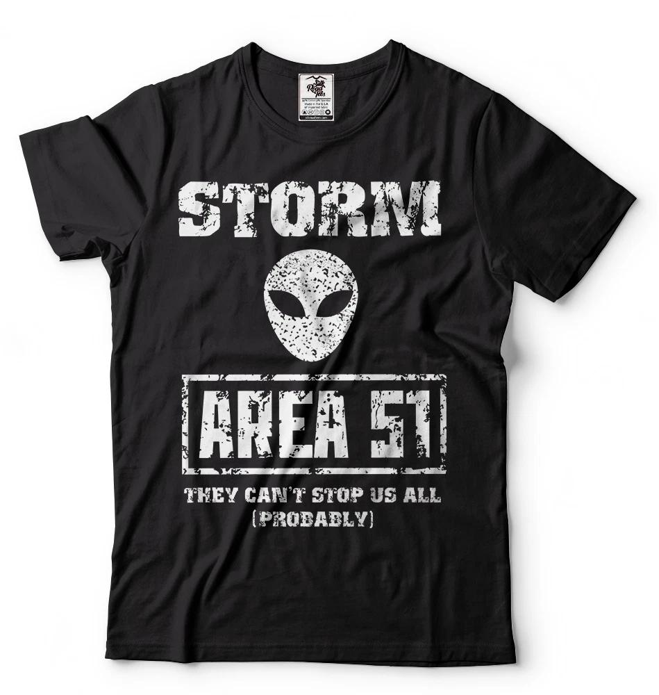 Футболка Зона 51 Нападение пришельцев Рейд Футболка Они не могут остановить всех НАС футболка S