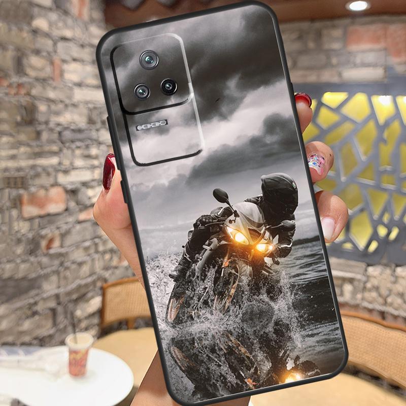 Fashion Motorcycle Man Case For Xiaomi 14T Pro 13T 11T 12T 13 14 15 Ultra POCO X6 X7 Pro X3 X5 M6 F5 F6 Pro Cover