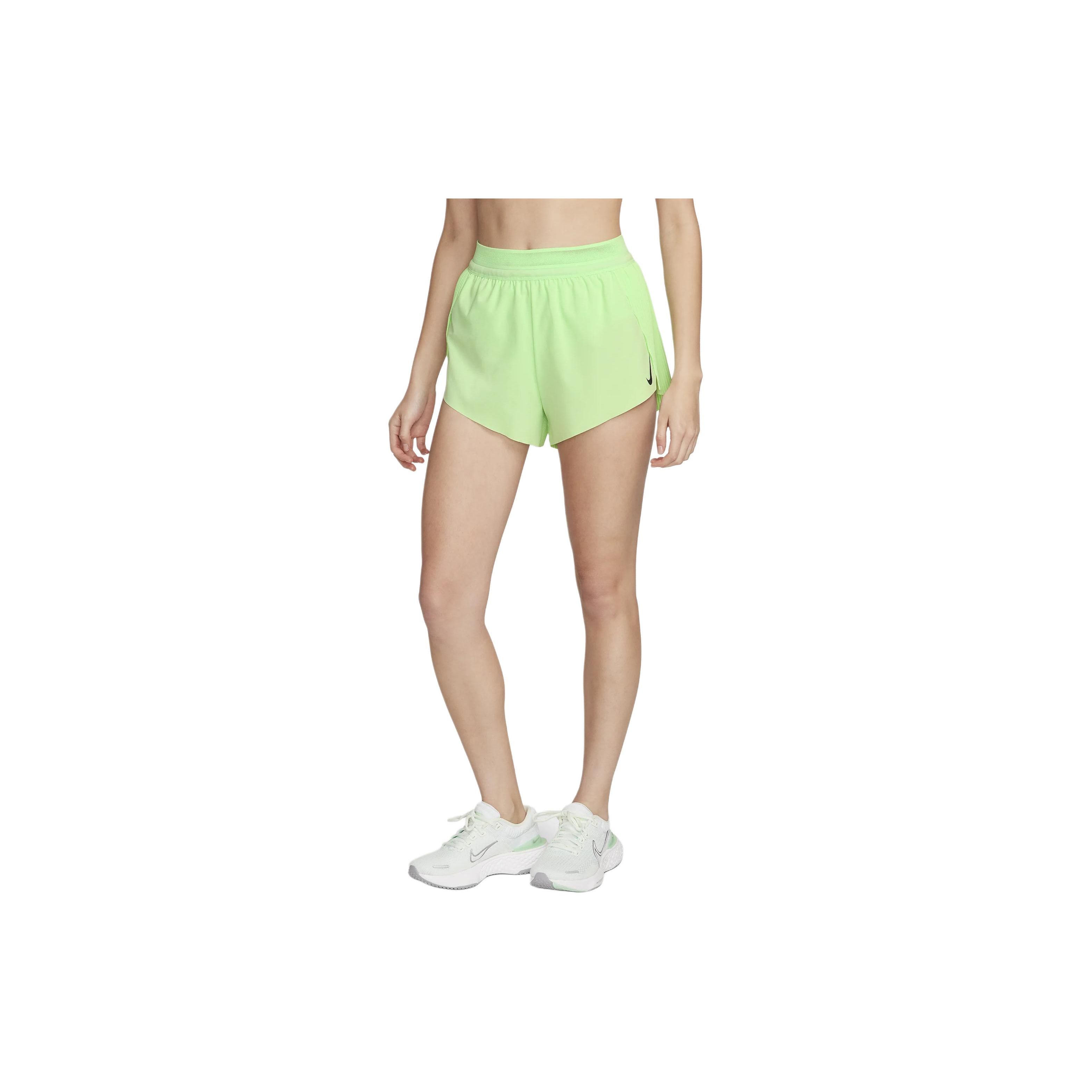 

Nike Aeroswift Solid Logo Elastic Waist Sports Shorts Women shorts Steam-Green FN2328-376 S