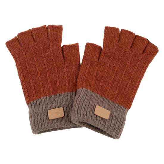 Fingerless Gloves for Women Men Winter Knitted Half Finger Gloves Soft Stretchy Warm Mittens for Working Typing Writing Running