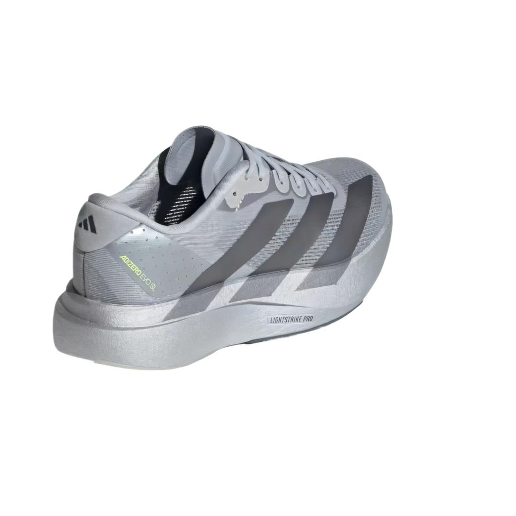 adidas Adizero Evo SL Low Top Kids' Running Shoes Silver/Iron Metal/Gray Two Unisex KK1248