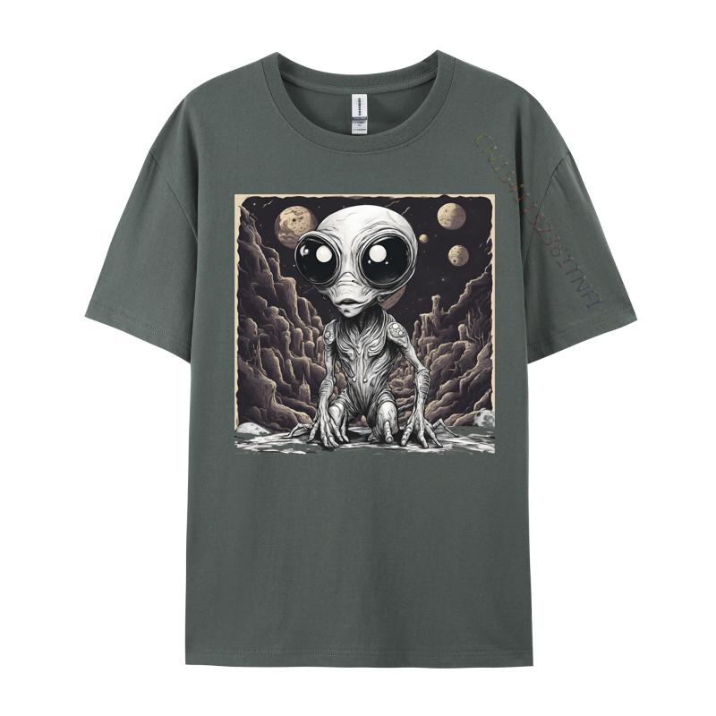 Alien Tshirts Hip Hop Unisexs Tshirts Graphic Printed Tshirt Combed Cotton Tops Shirts Casual Clothing Shirt