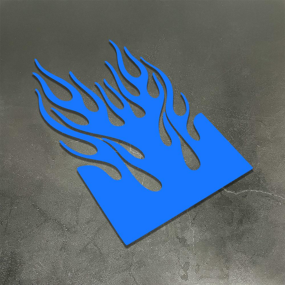 Flammen-Motorrad-Kotflügel-Aufkleber, Wasserdichter Vinyl-Sticker, Universelle Schmutzfänger-Dekoration für Honda Yamaha Suzuki Ducati KTM