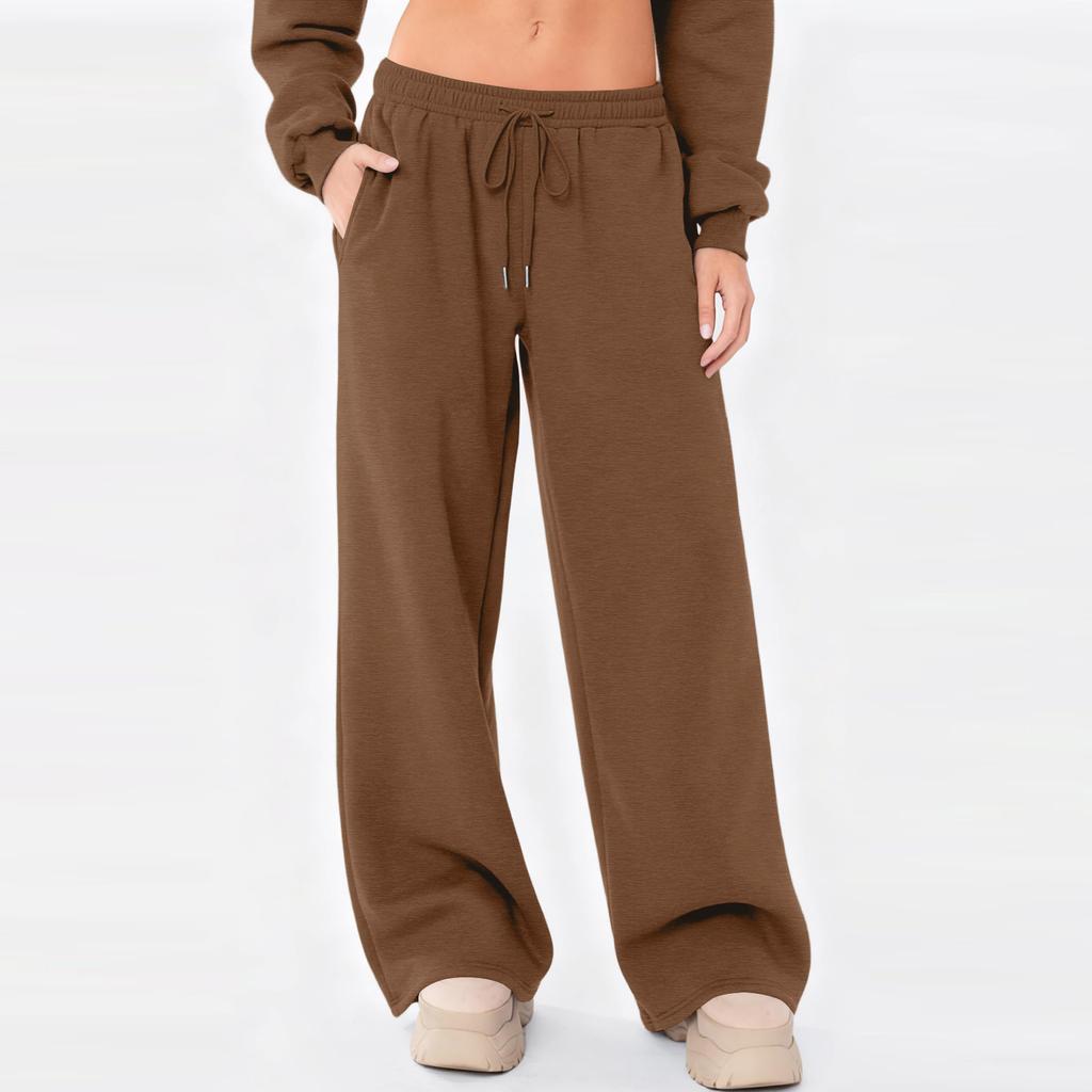 Sweatpants Women Wide Leg Sweatpants Women Lounge Pants Women Womens Sweatpants Loose Fit Drawstring Waist Casual Pants for Daily Wear