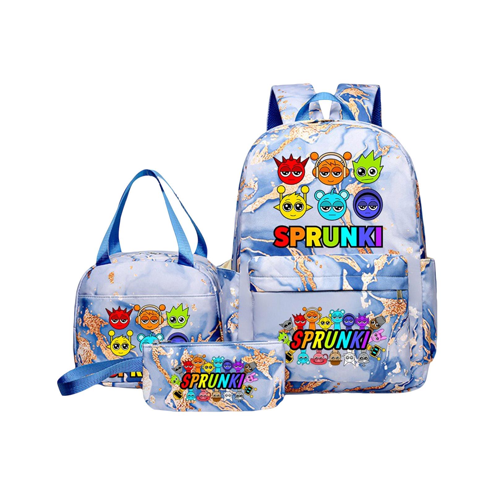 

Аниме Периферийный Рюкзак с Принтом, Персонализированная Сумка для Хранения Рюкзака, Набор из Трех Предметов: Рюкзак, Сумка через Плечо, Пенал, Школьные Принадлежности One Size синий