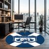 Scotland Rugby Printed Round Rug Carpet Chair Rug Area Rug Entryway Doormats,for Office Chair Living Room Bedroom Kitchen Room.
