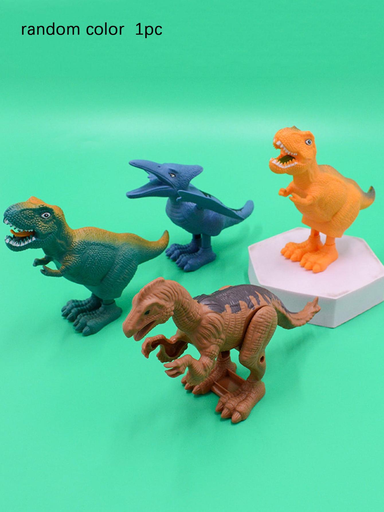 

1 шт. - Милая игрушка-динозавр, заводная игрушка, подходит для дразнения кошек и собак, интерактивная игра - случайный цвет