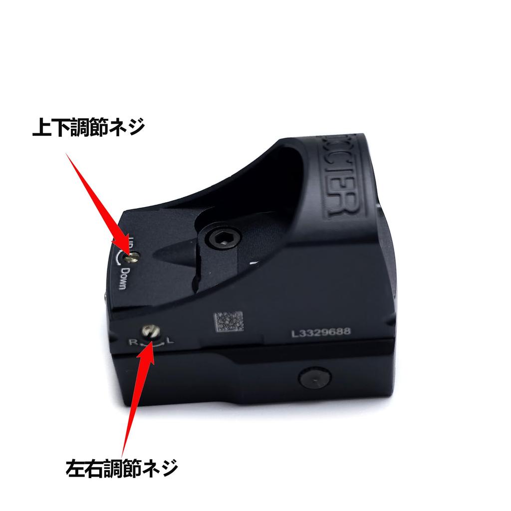 ASDHDN DOCTER III Type Reflex Dot Sight, Compact Mini Dot Sight with Auto-Dimming and Glock Mount, Compatible with 20mm Rails (Black)