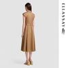 ELLASSAY 2026 Summer Cotton Shirt-Style Lapel Midi Dress