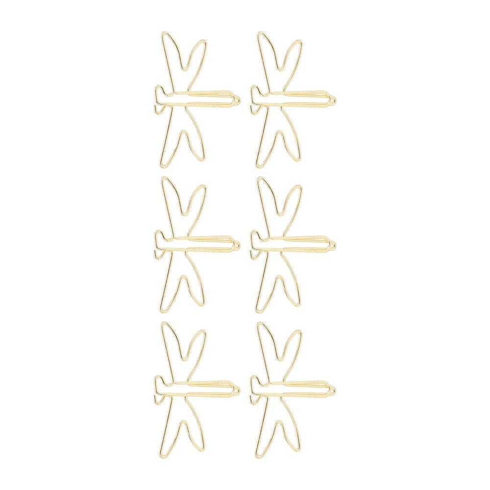 100Pcs Electroplating Metal Large Cute Paperclips Gold Jumbo Wide Clips  Document Organization