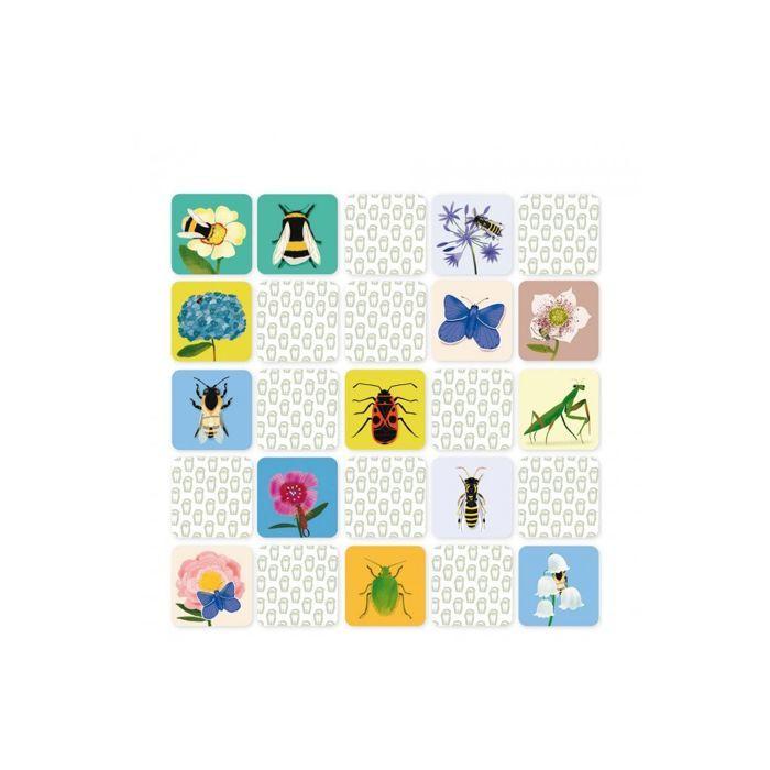 Mémo l'insecte et sa fleur