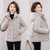 Abrigo Nuevo de Algodón Acolchado para Mujer, Abrigo para Madre de Mediana Edad y Anciana, Chaqueta Corta de Algodón Acolchado Gruesa para Otoño e Invierno